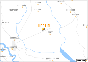 map of Martin