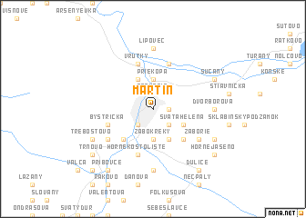 map of Martin