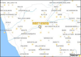 map of Martirano