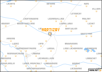 map of Martizay