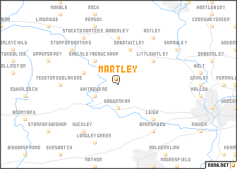 map of Martley