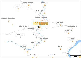 map of Martnevo