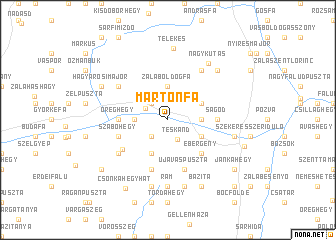 map of Martonfa