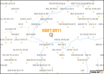 map of Martonyi