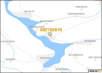 map of Martovaya