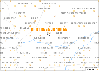 map of Martres-sur-Morge