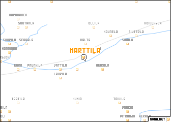 map of Marttila