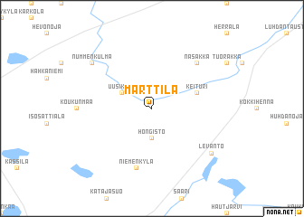 map of Marttila