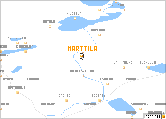 map of Marttila