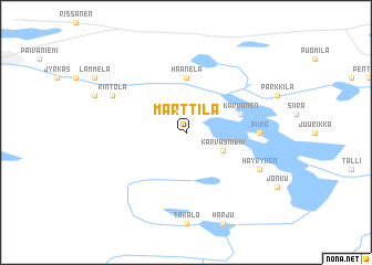 map of Marttila