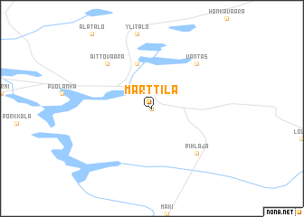 map of Marttila