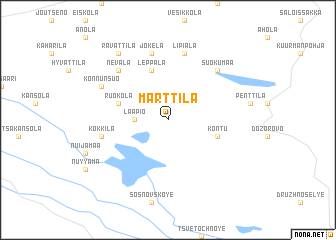 map of Marttila