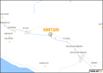 map of Martuni