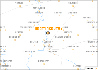 map of Martynkovtsy