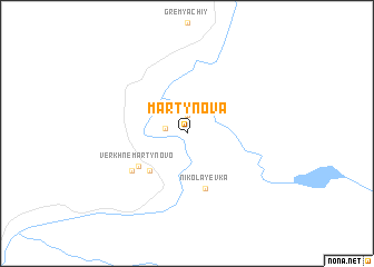 map of Martynova