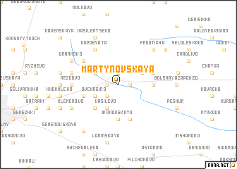 map of Martynovskaya