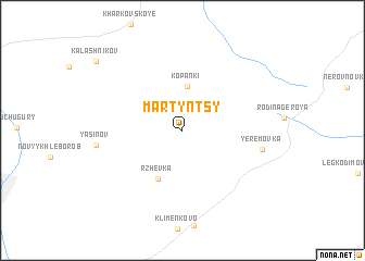 map of Martyntsy