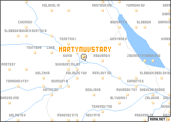 map of Martynuv Stary