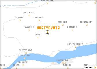 map of Martynyata