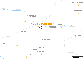 map of Martyusheva