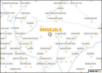 map of Maruéjols