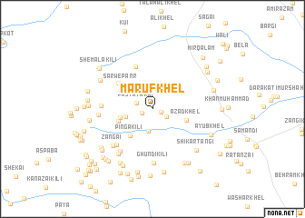 map of Mārūf Khel