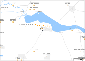 map of Măru Rosu