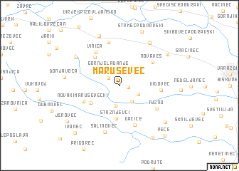 map of Maruševec