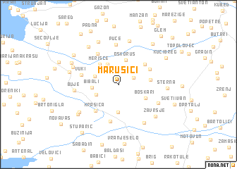 map of Marušići