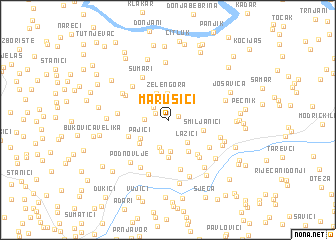 map of Marušići