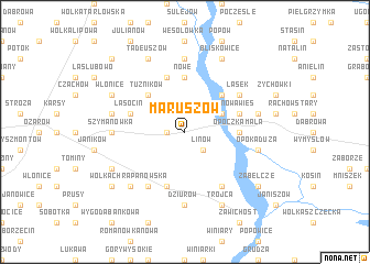 map of Maruszów