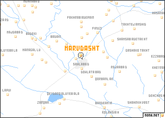 map of Marv Dasht