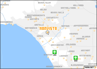 map of Mar Vista