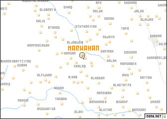 map of Marwaḩān