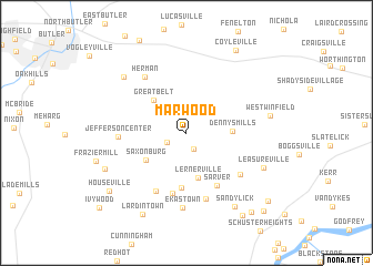 map of Marwood