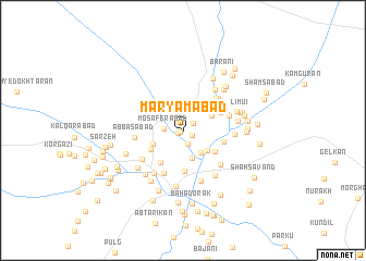 map of Maryamābād