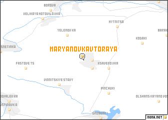 map of Marʼyanovka Vtoraya