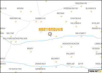 map of Marʼyanovka