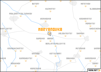 map of Marʼyanovka