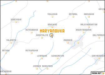 map of Marʼyanovka