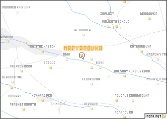 map of Marʼyanovka