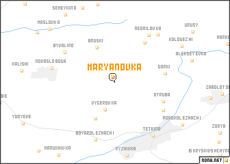 map of Marʼyanovka