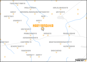 map of Marʼyanovka