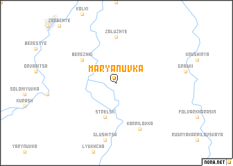 map of Marʼyanuvka