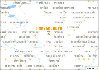 map of Marydół Huta