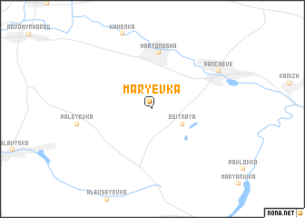 map of Marʼyevka