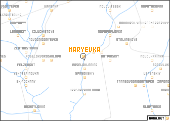 map of Marʼyevka