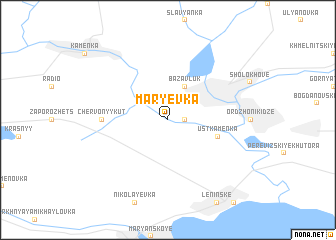 map of Marʼyevka