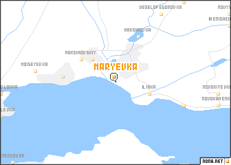 map of Marʼyevka