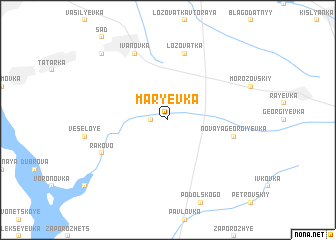 map of Marʼyevka